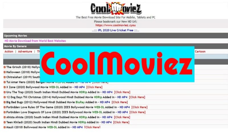 Coolmoviez 202 Free Bollywood, Hollywood Dubbed Movies Download Website Coolmoviez News and Updates