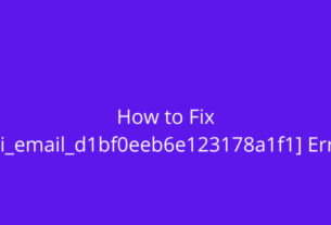 How to Solve [pii_email_d1bf0eeb6e123178a1f1] Error Code