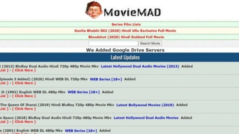 MovieMad – Download Bollywood Movies,Hollywood Hindi Dubbed Movies.